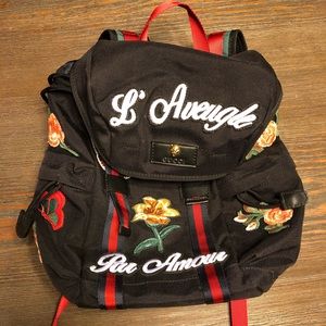 Gucci Embroidered Backpack
